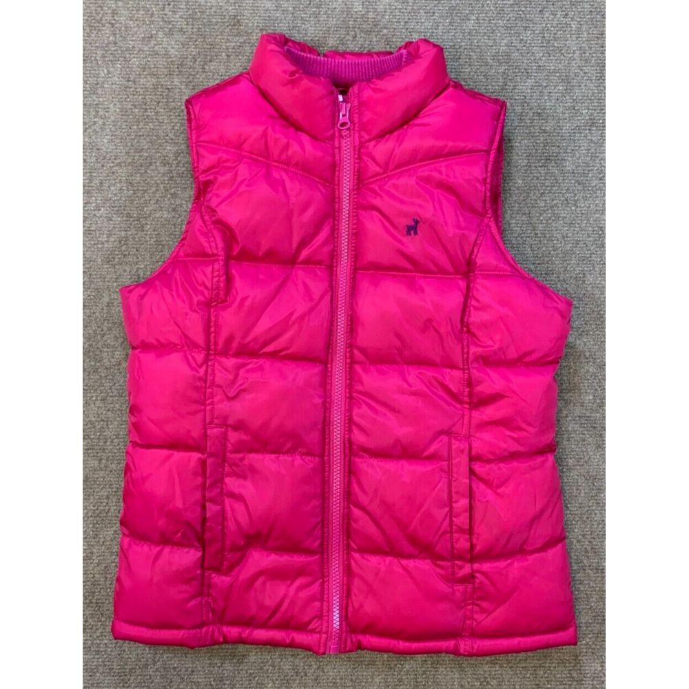 Old Navy Kids Bright Pink Quilted Puffer Vest